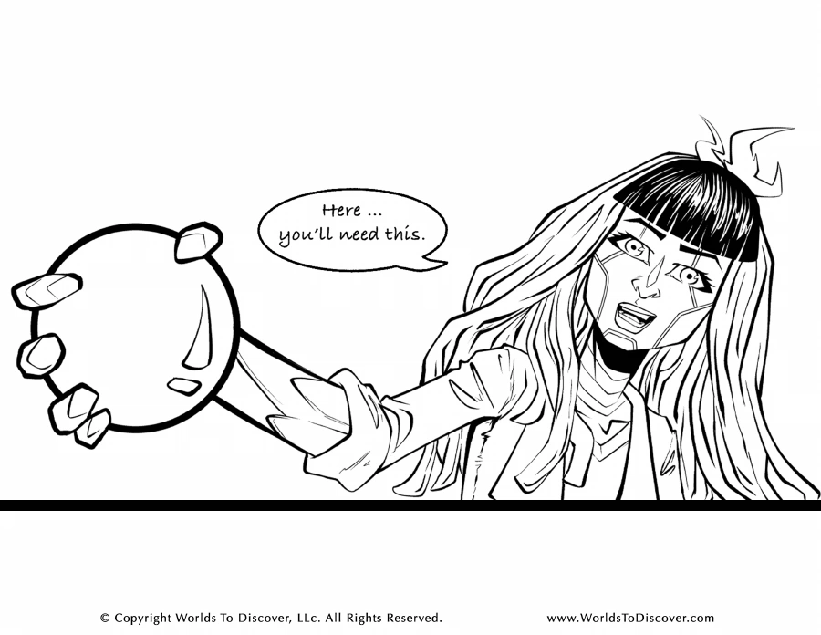 Amari character coloring page