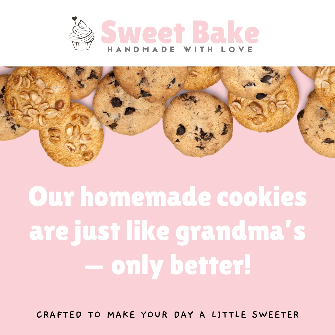 Sweet Bake social media design: Cookies