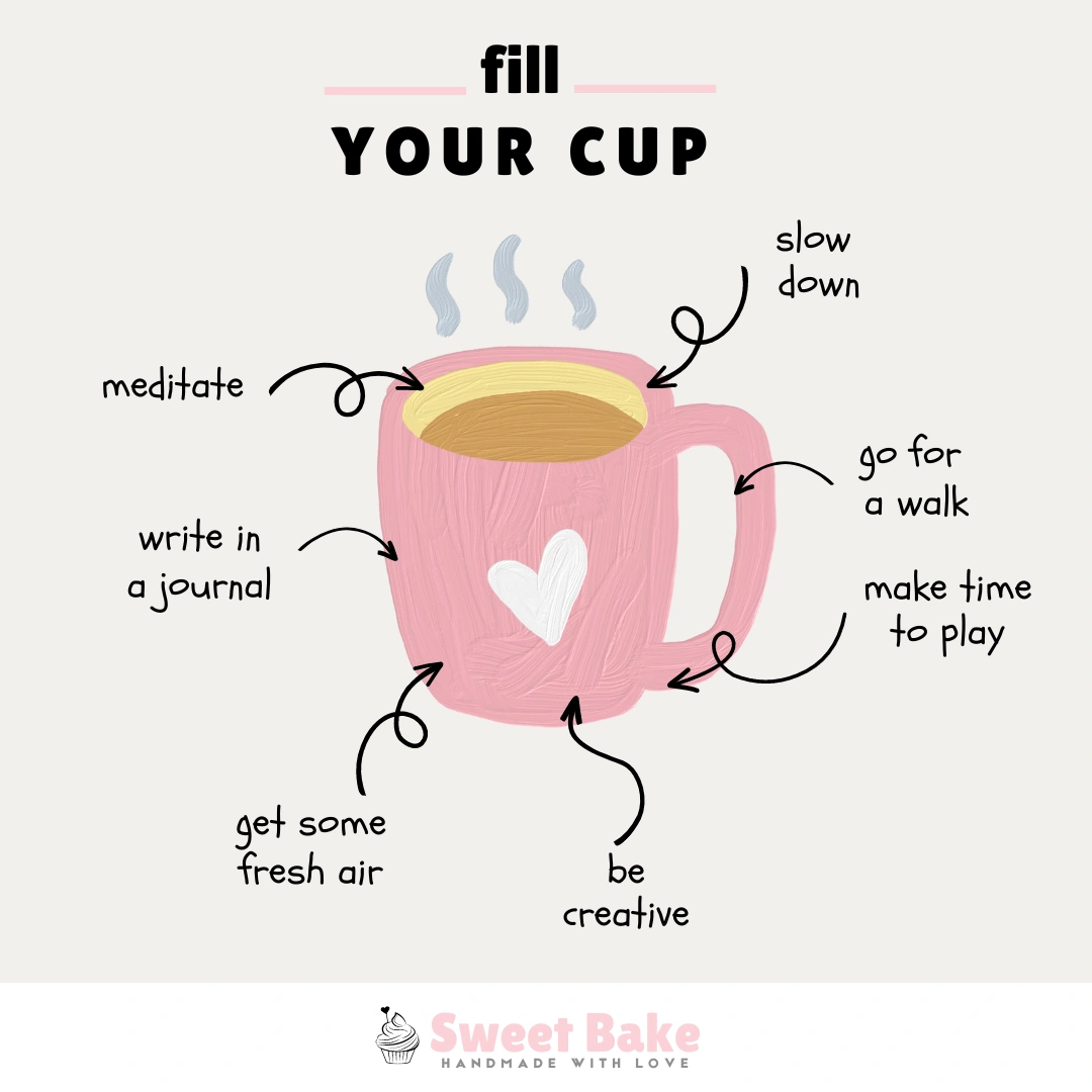 Sweet Bake social media design: Fill Your Cup