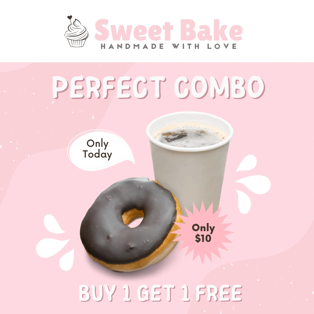 Sweet Bake social media design: Perfect Combo
